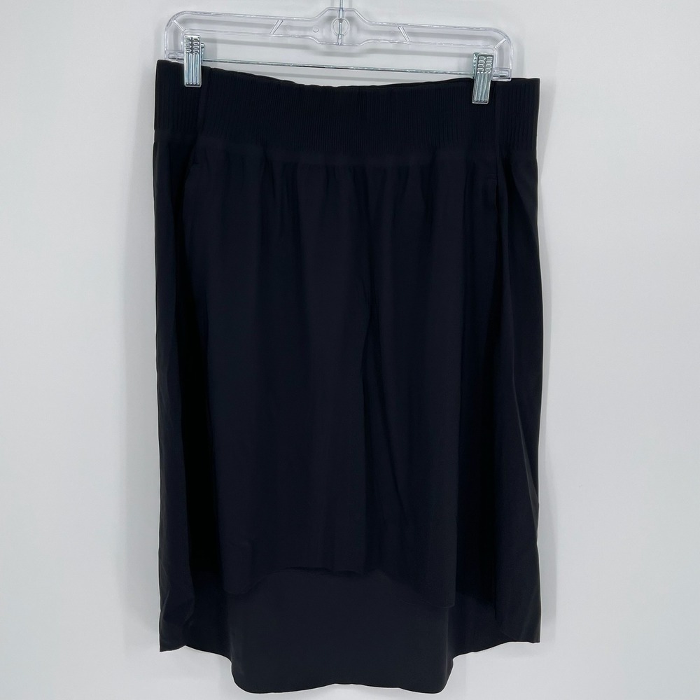Athleta Women's Black Cosmic High-Low Athletic Skirt Size Medium